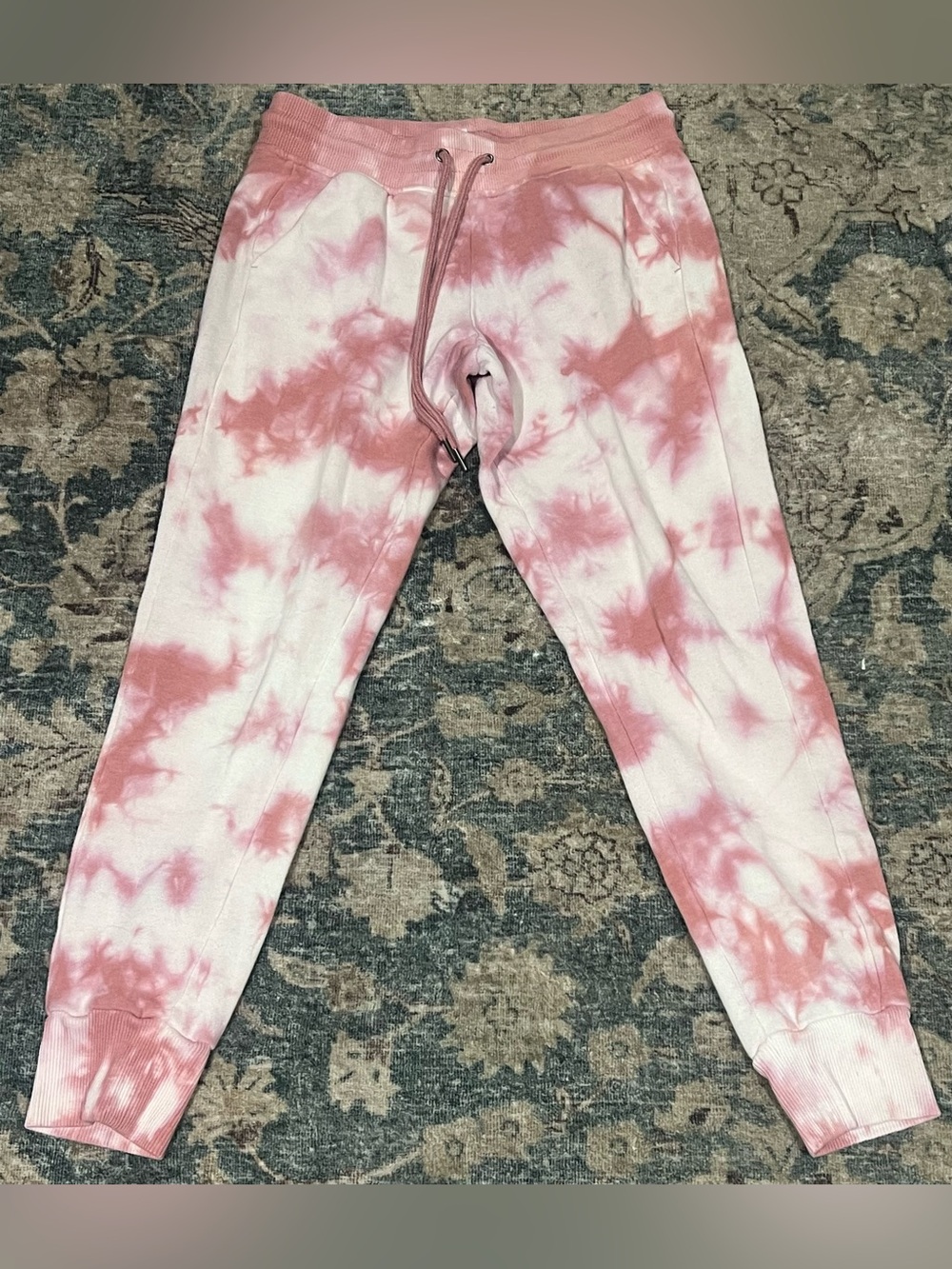 90 Degrees size XS Women’s Pink Tie-Dye Jogger Pants